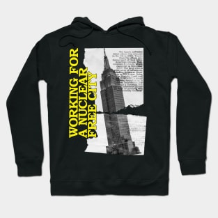 working for a nuclear free city band Hoodie